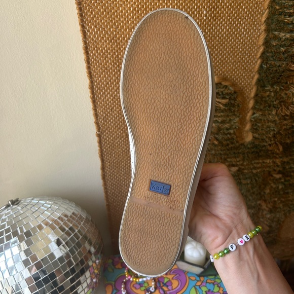 KEDS white and Kelly green lace up sneakers - Picture 4 of 4